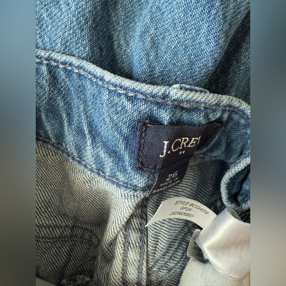 J. Crew Wide Leg High-rise Denim Trouser Jean, Size 26 - Picture 4 of 4